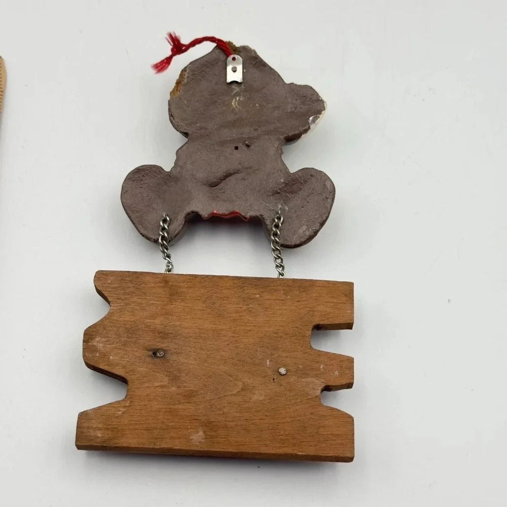Vintage Disney Pinnochio Wood Perpetual‎ Calendar Hanging